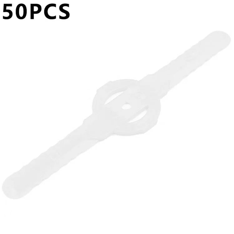 50Pcs For Weed Eater Lawn Mower Head Blades Grass Trimmer Replacement Plastic Cutter Blades