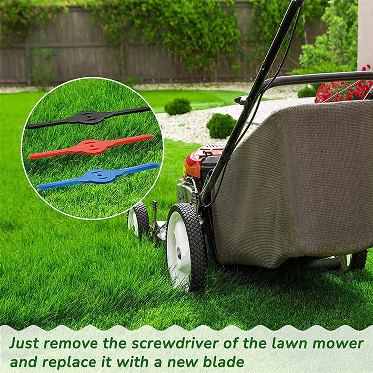 50Pcs For Weed Eater Lawn Mower Head Blades Grass Trimmer Replacement Plastic Cutter Blades