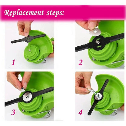 50Pcs For Weed Eater Lawn Mower Head Blades Grass Trimmer Replacement Plastic Cutter Blades