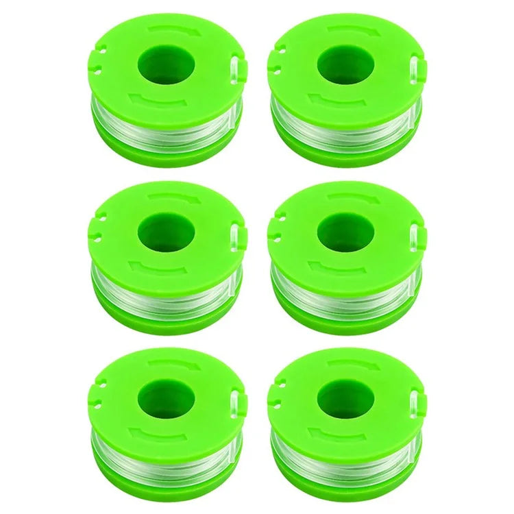 6PCS RS90121 Nylon Line Spools for Earthwise CST00012 / LST10012 / CST12010 Lawn Trimmer Wire Reels