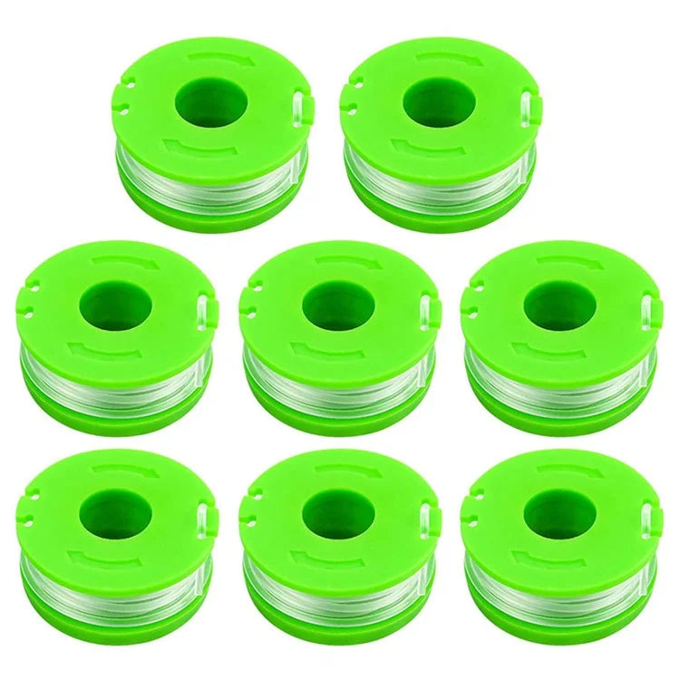 8PCS RS90121 Nylon Line Spools for Earthwise CST00012 / LST10012 / CST12010 Lawn Trimmer Wire Reels