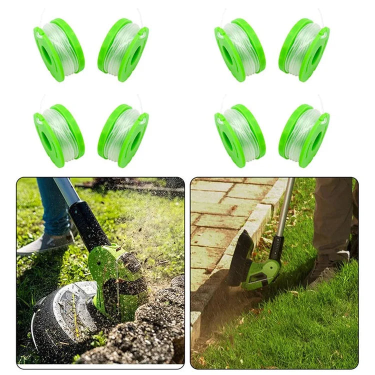 8PCS RS90121 Nylon Line Spools for Earthwise CST00012 / LST10012 / CST12010 Lawn Trimmer Wire Reels