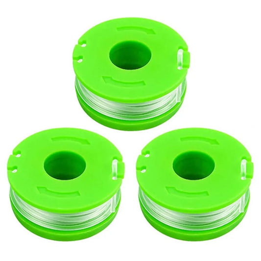 3PCS RS90121 Nylon Line Spools for Earthwise CST00012 / LST10012 / CST12010 Lawn Trimmer Wire Reels