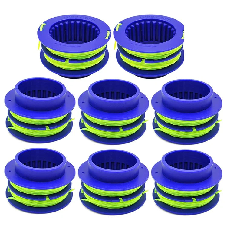 8PCS TLEG-01 ABS Spools for Kobalt KST 1124B-03 / KLS 124-03 24V Lawn Trimmer Nylon Wire Trimming Head
