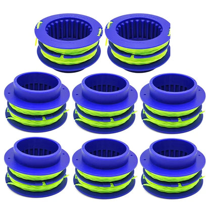 8PCS TLEG-01 ABS Spools for Kobalt KST 1124B-03 / KLS 124-03 24V Lawn Trimmer Nylon Wire Trimming Head