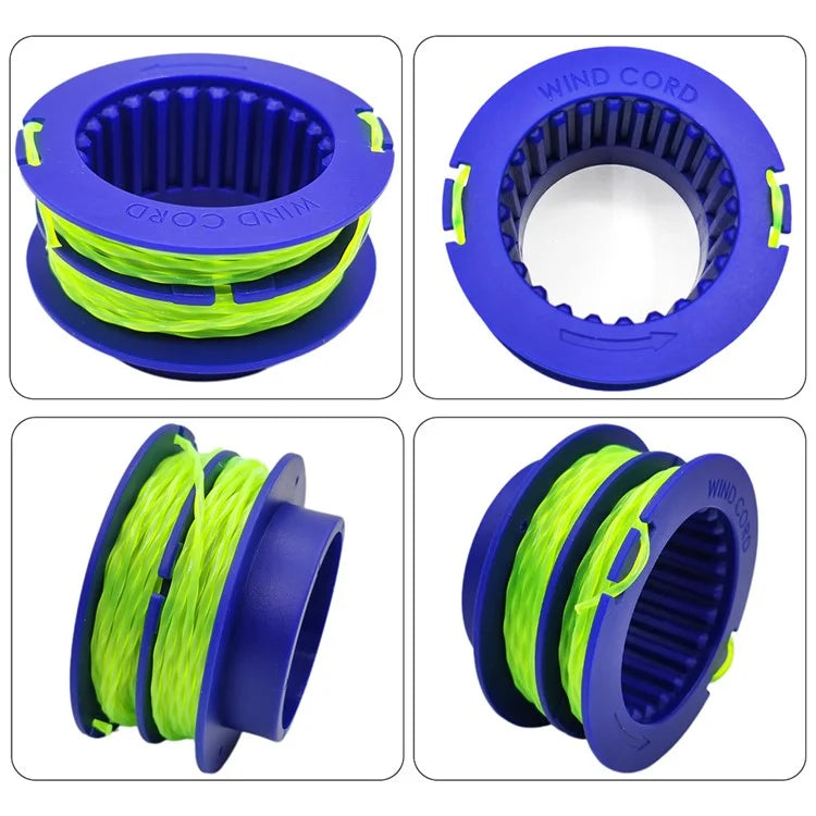 4PCS TLEG-01 ABS Spools for Kobalt KST 1124B-03 / KLS 124-03 24V Lawn Trimmer Nylon Wire Trimming Head