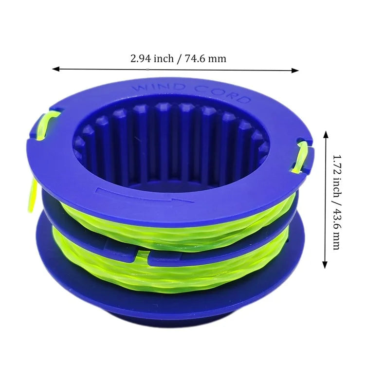 4PCS TLEG-01 ABS Spools for Kobalt KST 1124B-03 / KLS 124-03 24V Lawn Trimmer Nylon Wire Trimming Head