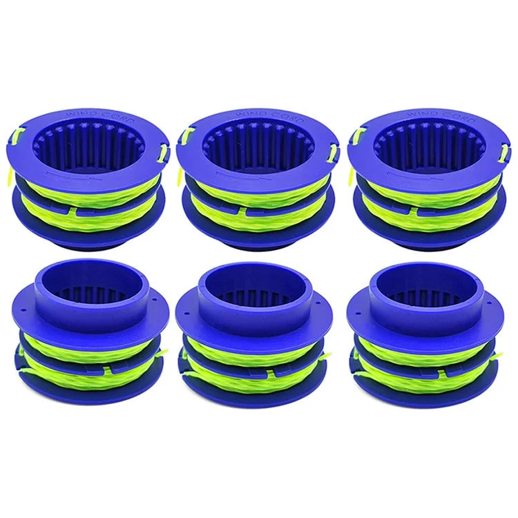 6PCS TLEG-01 ABS Spools for Kobalt KST 1124B-03 / KLS 124-03 24V Lawn Trimmer Nylon Wire Trimming Head