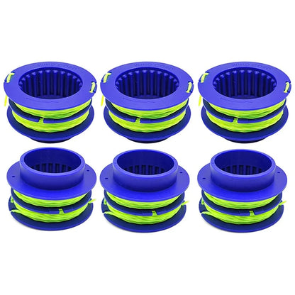 6PCS TLEG-01 ABS Spools for Kobalt KST 1124B-03 / KLS 124-03 24V Lawn Trimmer Nylon Wire Trimming Head