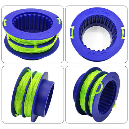 6PCS TLEG-01 ABS Spools for Kobalt KST 1124B-03 / KLS 124-03 24V Lawn Trimmer Nylon Wire Trimming Head