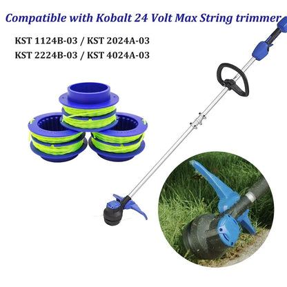 1PC TLEG-01 ABS Spool for Kobalt KST 1124B-03 / KLS 124-03 24V Lawn Trimmer Nylon Wire Trimming Head