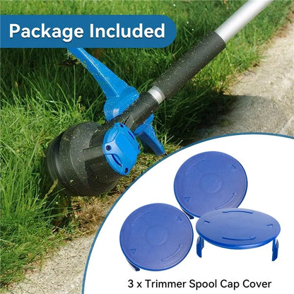 6PCS Plastic Spool Cap for Kobalt KST 120X-06 / 120X 40V Lawn Mower Replacement Part, TLK-01-1