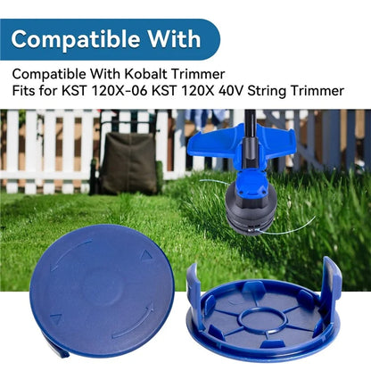 1PC Plastic Spool Cap for Kobalt KST 120X-06 / 120X 40V Lawn Mower Replacement Part, TLK-01-1