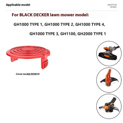 3PCS RS0011 Spool Caps for Black & Decker Lawn Mower Replacement Part