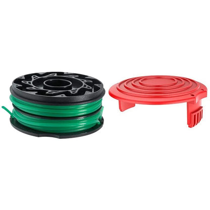 For Black & Decker Lawn Mower 1 DF-080-BKP Nylon Wire Spool + 1 RS0011 Spool Cap