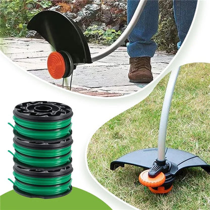 For Black & Decker Lawn Mower 1 DF-080-BKP Nylon Wire Spool + 1 RS0011 Spool Cap