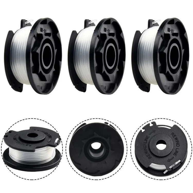 2PCS TLE-03 Spool for Einhell GE-CT 18 / 28 Li TC / GE-CT 18 / 28 Li Lawn Mower Nylon Trimming Wire Reel