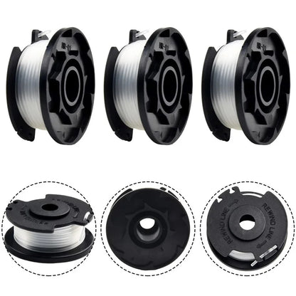 3PCS TLE-03 Spool for Einhell GE-CT 18 / 28 Li TC / GE-CT 18 / 28 Li Lawn Mower Nylon Trimming Wire Reel