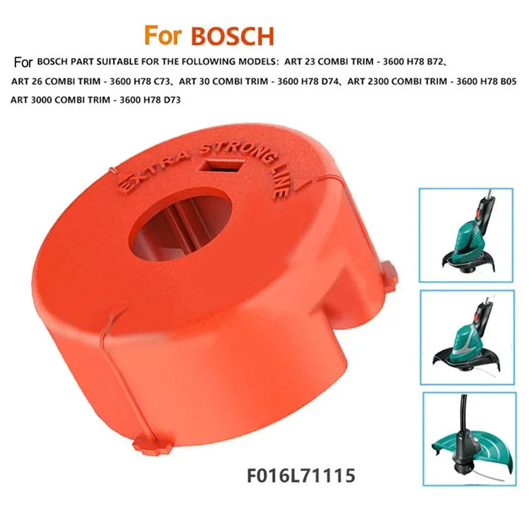 3Pcs Spool Cap for Bosch ART 3000 Combitrim / 2300 Combitrim / 30 Combitrim Lawn Mower Replacement Part, F016L71115