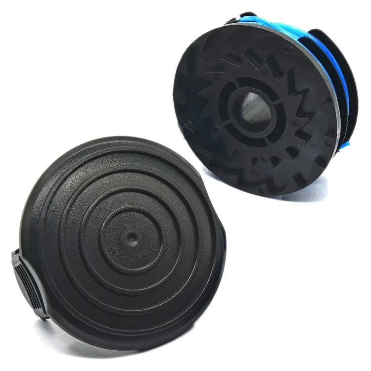 TLW-04+TLW-05 8Pcs Replacement Spool + 2Pcs Spool Cap for Harbor Freight Bauer 20115E-B Bauer Corded BAUER 5.5Amp 15 in Electric String Trimmer
