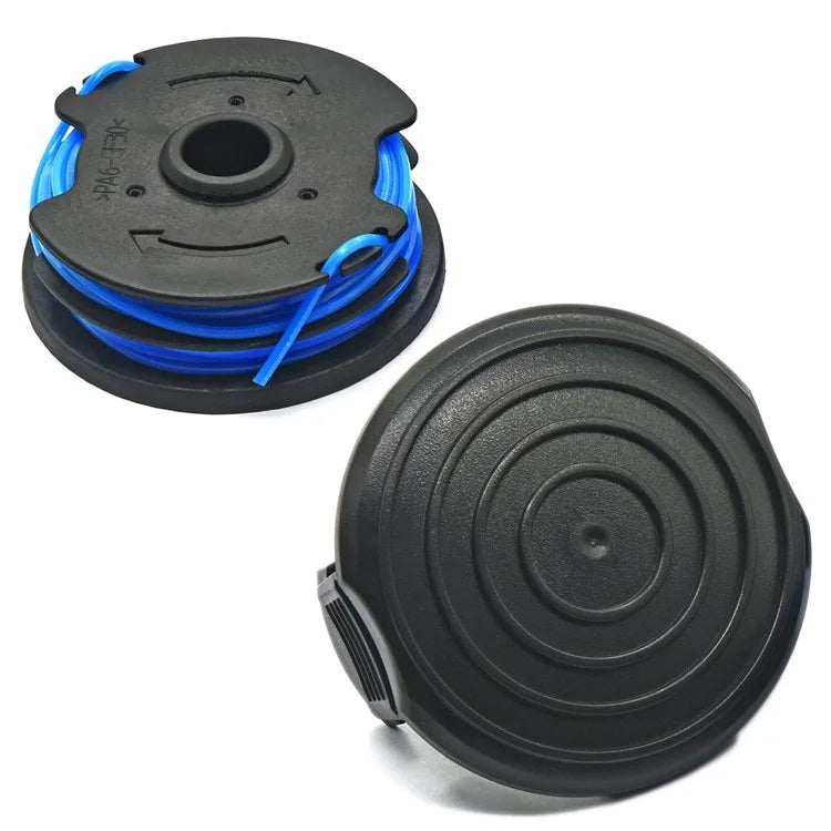 TLW-04+TLW-05 1Pc Replacement Spool + 1Pc Spool Cap for Harbor Freight Bauer 20115E-B Bauer Corded BAUER 5.5Amp 15 in Electric String Trimmer
