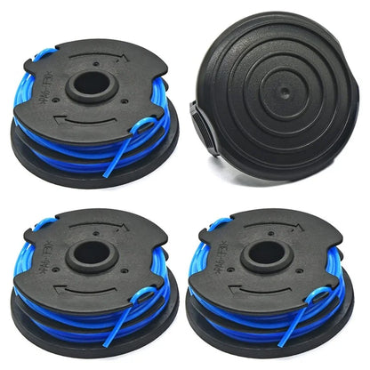 TLW-04+TLW-05 3Pcs Replacement Spool + 1Pc Spool Cap for Harbor Freight Bauer 20115E-B Bauer Corded BAUER 5.5Amp 15 in Electric String Trimmer