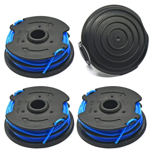 TLW-04+TLW-05 3Pcs Replacement Spool + 1Pc Spool Cap for Harbor Freight Bauer 20115E-B Bauer Corded BAUER 5.5Amp 15 in Electric String Trimmer