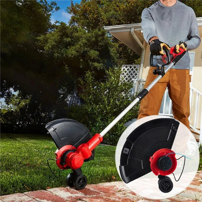 TLW-01+TLW-01-1 8Pcs Replacement Spool + 2Pcs Spool Cap Mower Set for Harbor Freight Bauer 19115C-B 20V Cordless Mower