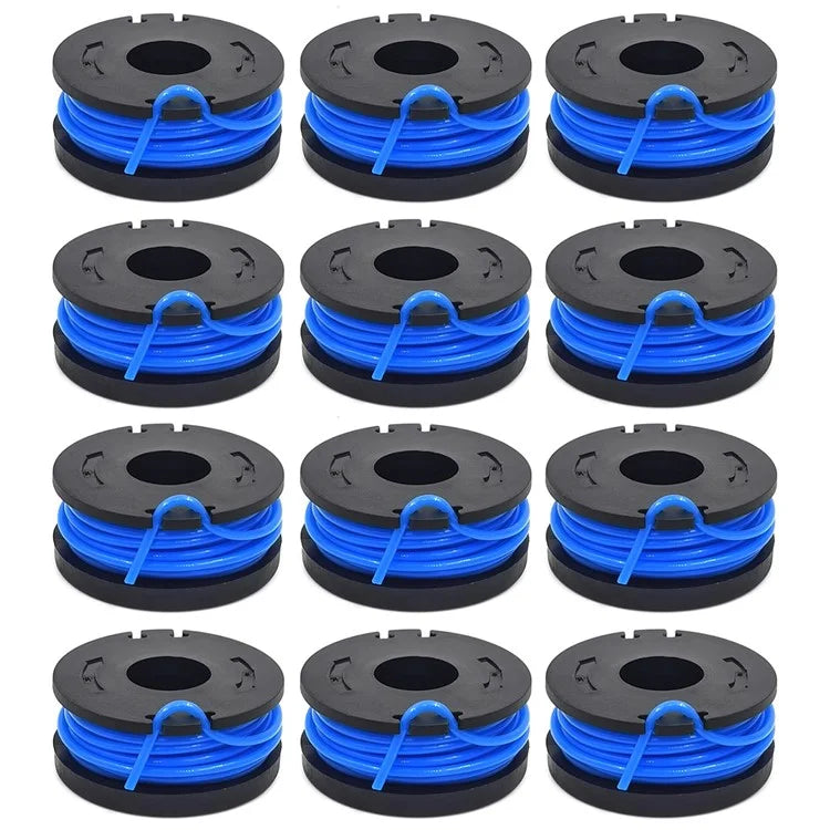 TLW-01 12Pcs Replacement Spool Mower Accessory for Harbor Freight Bauer 19115C-B 20V Cordless Mower