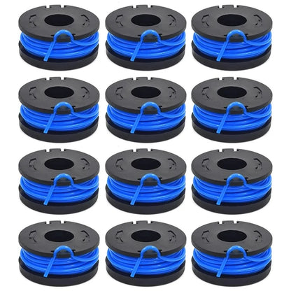 TLW-01 12Pcs Replacement Spool Mower Accessory for Harbor Freight Bauer 19115C-B 20V Cordless Mower