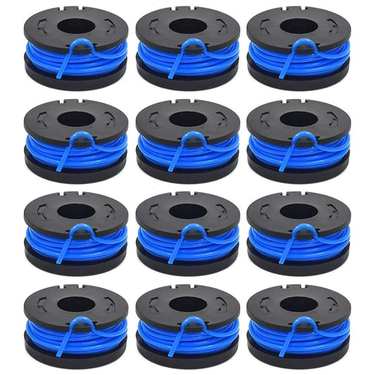 TLW-01 12Pcs Replacement Spool Mower Accessory for Harbor Freight Bauer 19115C-B 20V Cordless Mower