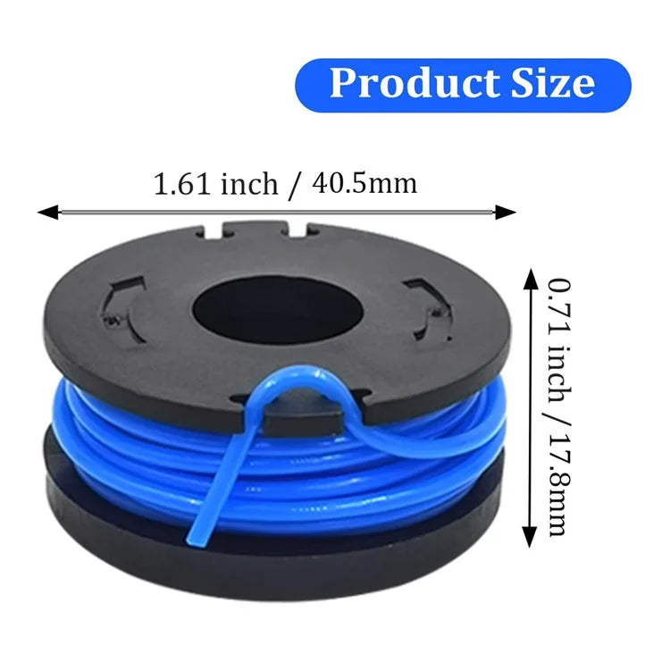 TLW-01 12Pcs Replacement Spool Mower Accessory for Harbor Freight Bauer 19115C-B 20V Cordless Mower
