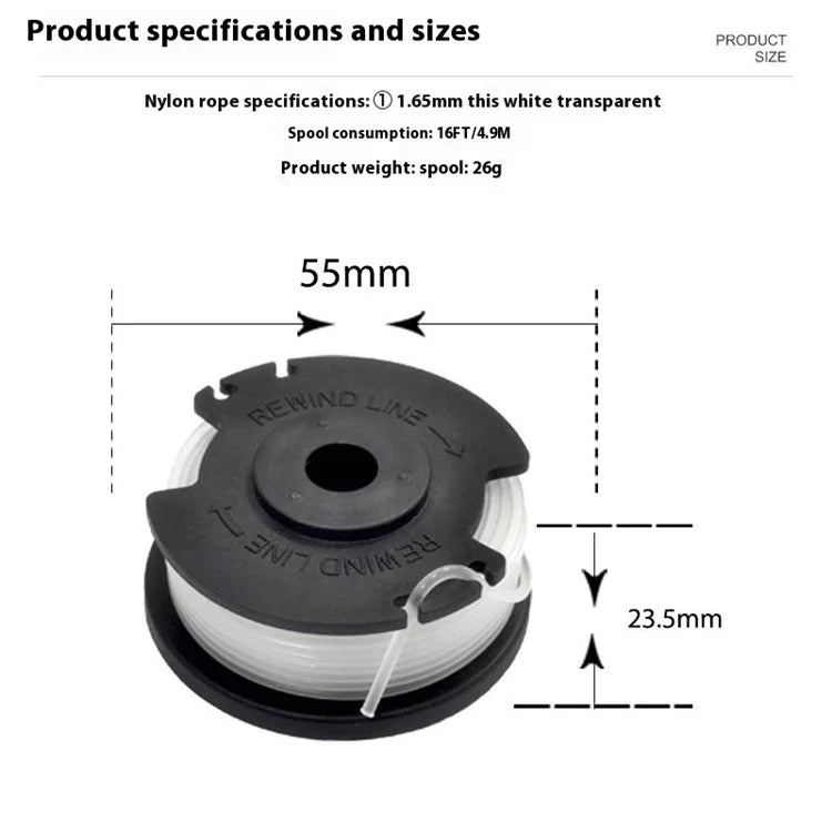TLH-02 6Pcs Replacement Spool for Hyper Tough 20V Max HT22-401-03-05  /  HT-19-401-003-06  /  HT19-401-003-07