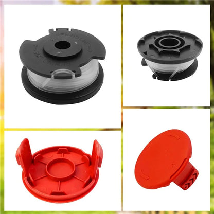 TLH-02+ TLH-02-1 3Pcs Replacement Spool + 1Pc Spool Cap for Hyper Tough 20V Max HT22-401-03-05  /  HT-19-401-003-06  /  HT19-401-003-07