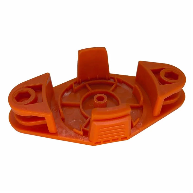 Trimmer Head + 12 Blades for Worx WG175  /  WG165  /  WG163  /  WG151  /  WG150 Lawn Mower Part, EVW-01+RS-0001 Orange