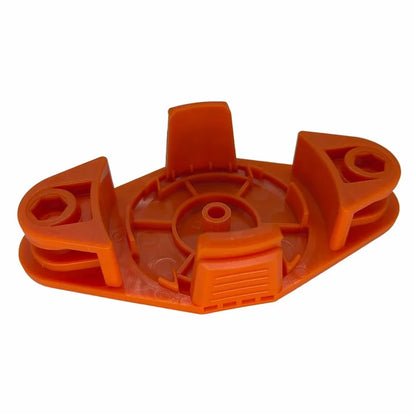 Trimmer Head + 12 Blades for Worx WG175  /  WG165  /  WG163  /  WG151  /  WG150 Lawn Mower Part, EVW-01+RS-0001 Orange