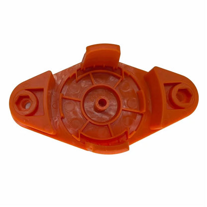 Trimmer Head + 6 Blades for Worx WG175  /  WG165  /  WG163  /  WG151  /  WG150 Lawn Mower Part, EVW-01+RS-0001 Orange