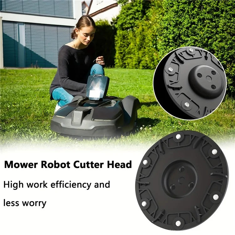 RSD-01 For WORX / Landxcape / Kress / Einhell Lawn Mower ABS 6-Blade Cutterhead Turntable
