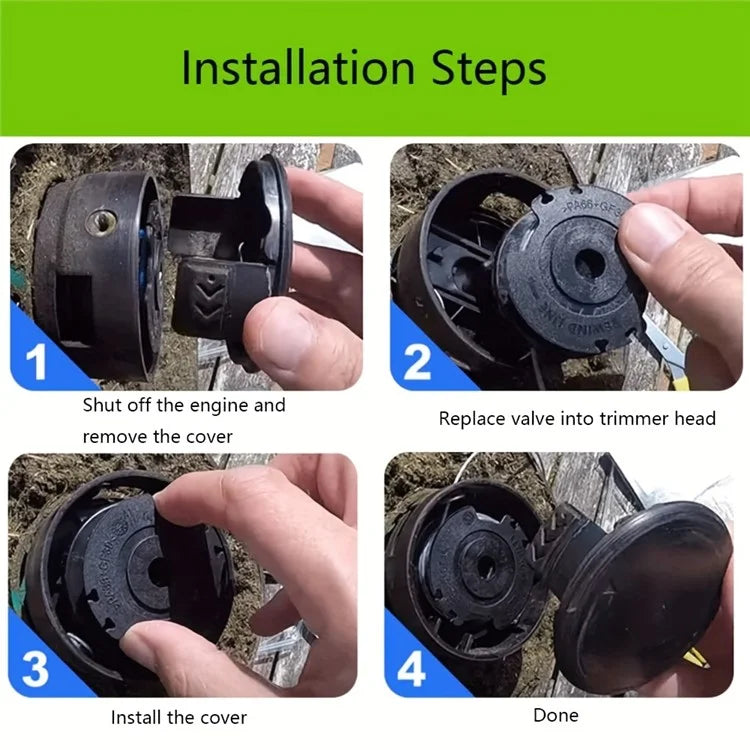 4Pcs F016800351 Mower Spool Set for Bosch ART 30-36 LI / ART 30 / ART 27 / ART 24 Grass Trimmer Spool
