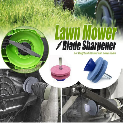 5Pcs Lawn Mower Blade Sharpener Wear-Resistance Double Layer Grinding Head Mower Grinding Tool