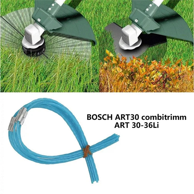 F016800182 30Pcs Spool Line for Bosch ART 30 Combitrim / ART 30-36 LI Lawn Mower Spool Nylon Line with Buckle