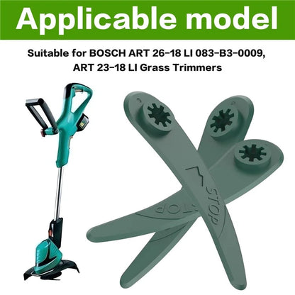 32Pcs F016800372 Lawn Mower Blades for Bosch ART 26-18 LI 083-B3-0009 / ART 23-18 LI , ABS Grass Lawn Trimmer Blade Accessories