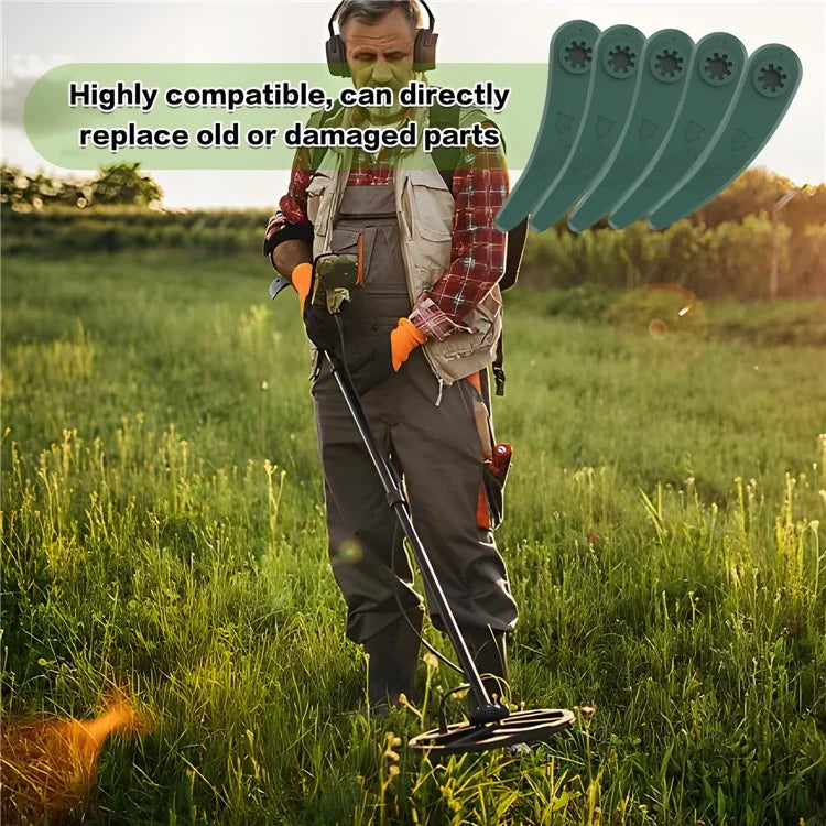 32Pcs F016800372 Lawn Mower Blades for Bosch ART 26-18 LI 083-B3-0009 / ART 23-18 LI , ABS Grass Lawn Trimmer Blade Accessories