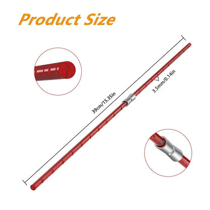 40Pcs 39cm Nylon Trimmer Line for Bosch ART 26 Combitrim, F016800181 Cutting Line with Buckle, Red
