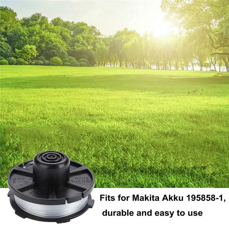 4Pcs For Makita Akkusense Lawn Mower Spool Replacement Wire Reel, 196146-9 / 195858-1