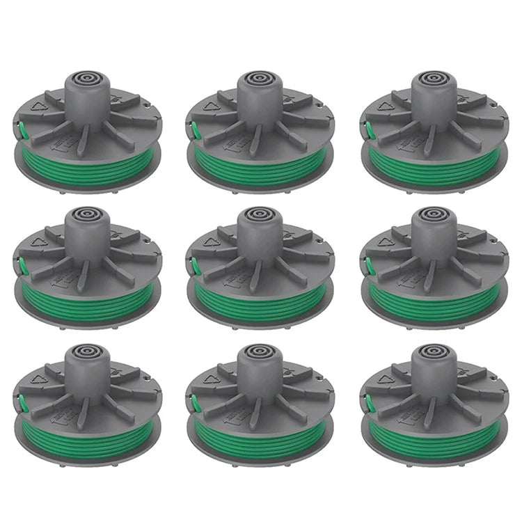 9Pcs 5309-20 Replacement Spools for Garden Powercut Plus 650 / 30 Art.9811 Lawn Mower Wire Reels