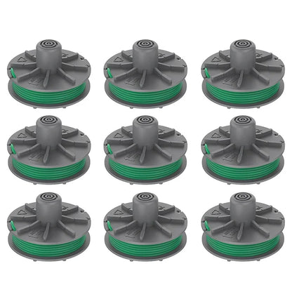 9Pcs 5309-20 Replacement Spools for Garden Powercut Plus 650 / 30 Art.9811 Lawn Mower Wire Reels