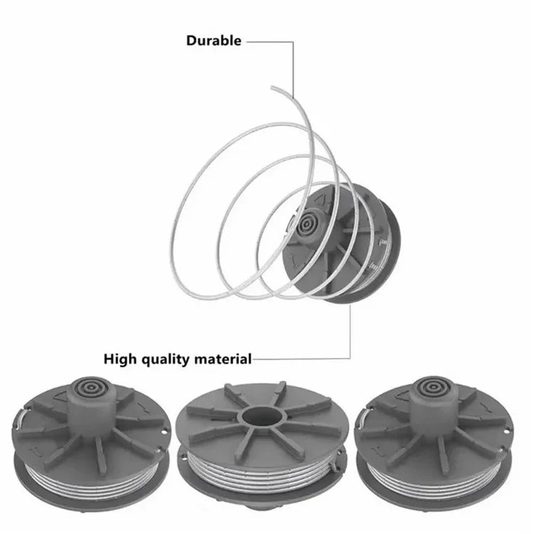 6Pcs 20FT 60x37mm 5307-20 Lawn Mower Trimmer Spool for Gardena Easycut 400 Art.8846