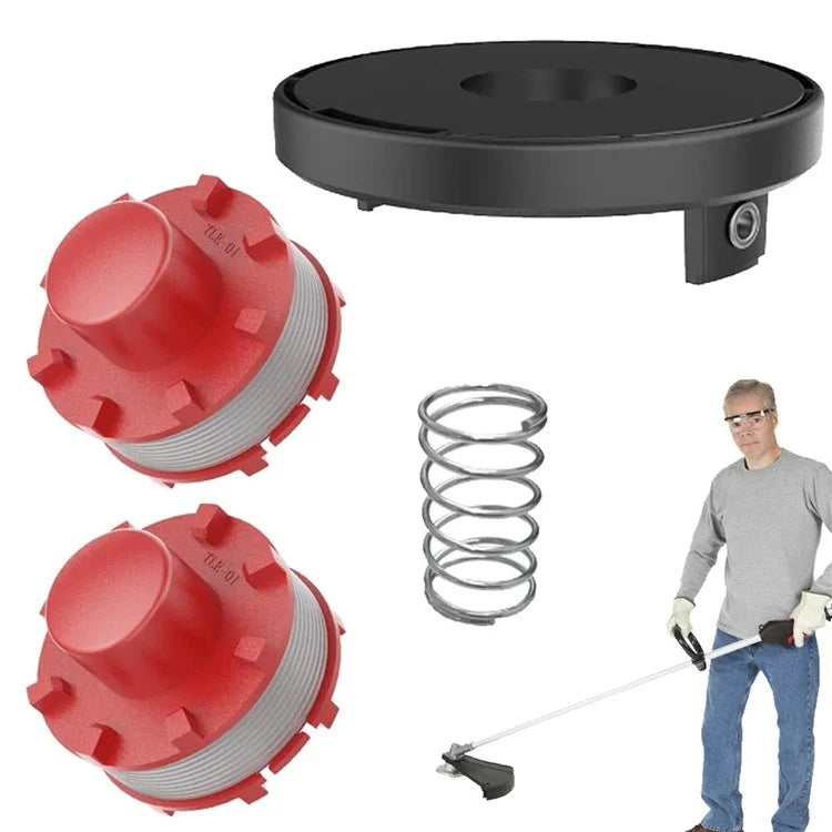 2 Spool+1 Cap+1 Coil Spring for Einhell Lawn Mower Replacement Parts Set