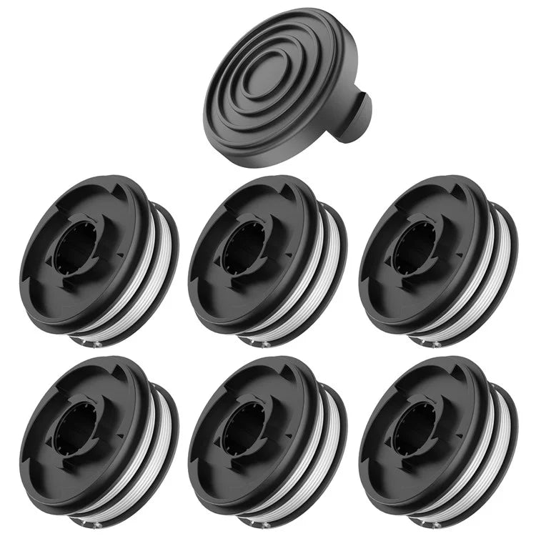 For Einhell RTV 400 / RTV 550 / RTV 550 / 1 Lawn Mower 6 Spool + 1 Cap Spare Part, 3405685 / TLE-02-1